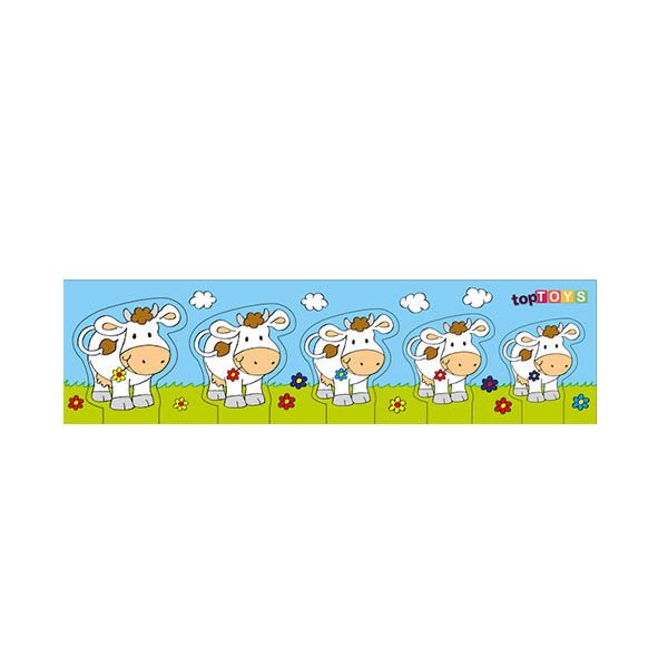 Chiva Büyükten Küçüğe Sıralama İnek Ahşap Puzzle