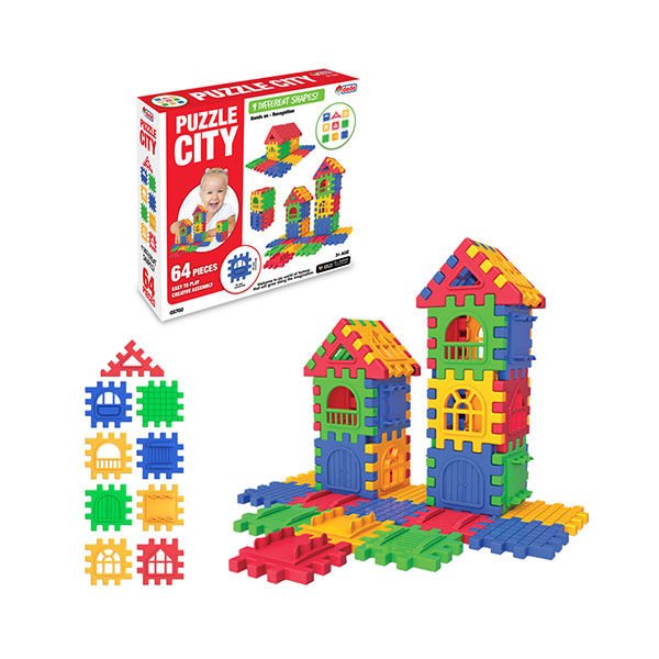 Dede Puzzle City 64 Parça