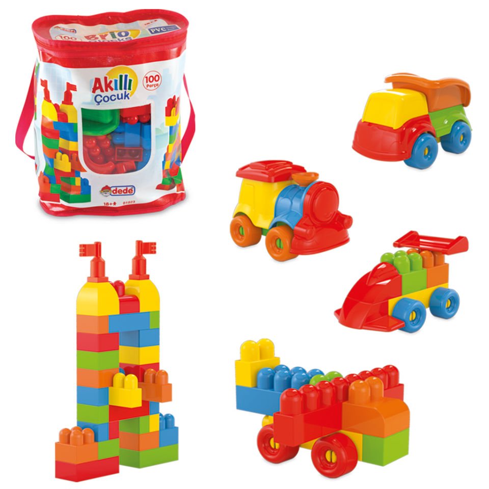 Dede Akıllı Çocuk 100 Parça Lego Seti