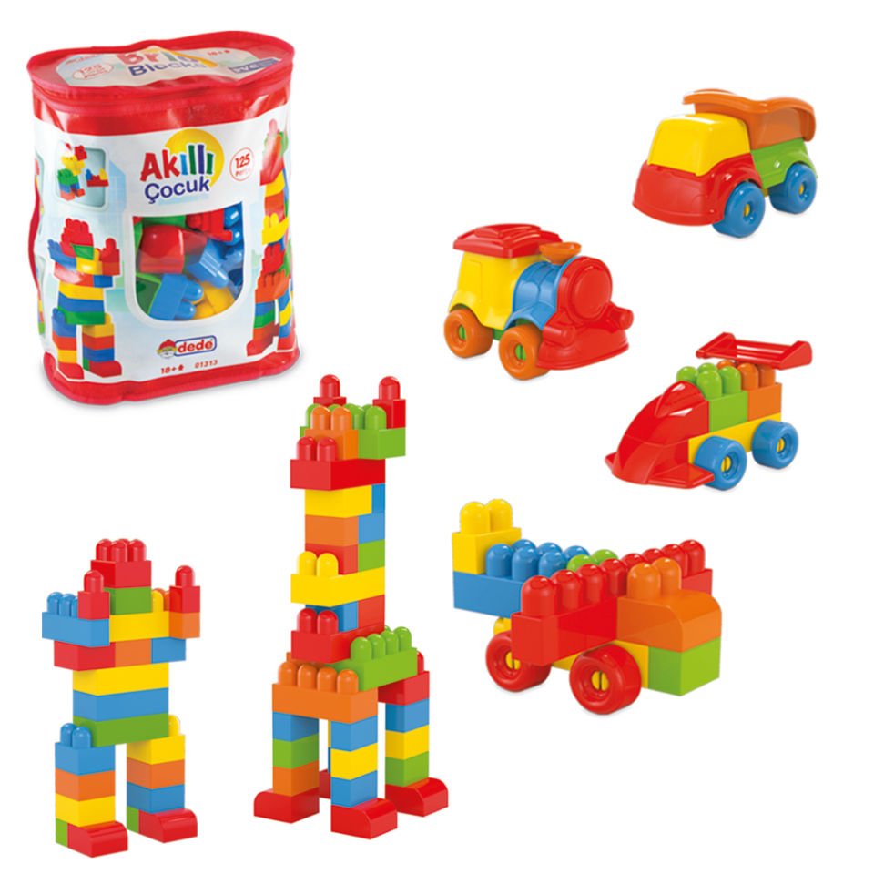 Dede Akıllı Çocuk 125 Parça Lego Seti