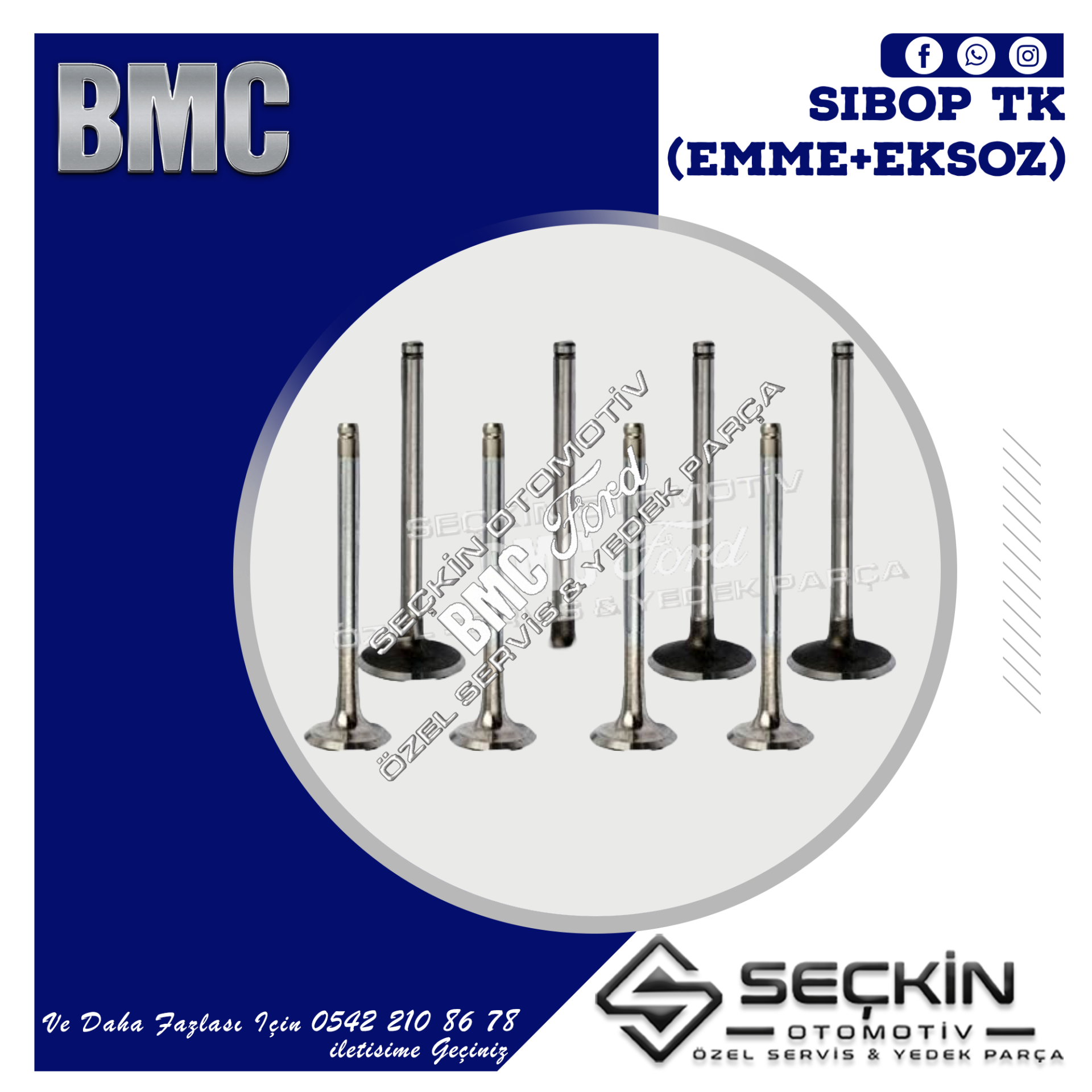 BMC 2.5 NİSSAN SİBOP TAKIMI EMME EKSOZ STD