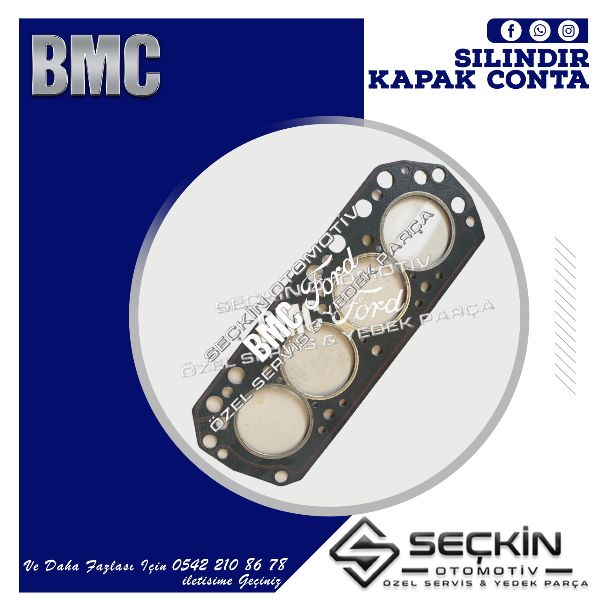 BMC TM 30 SİLİNDİR KAPAK CONTASI