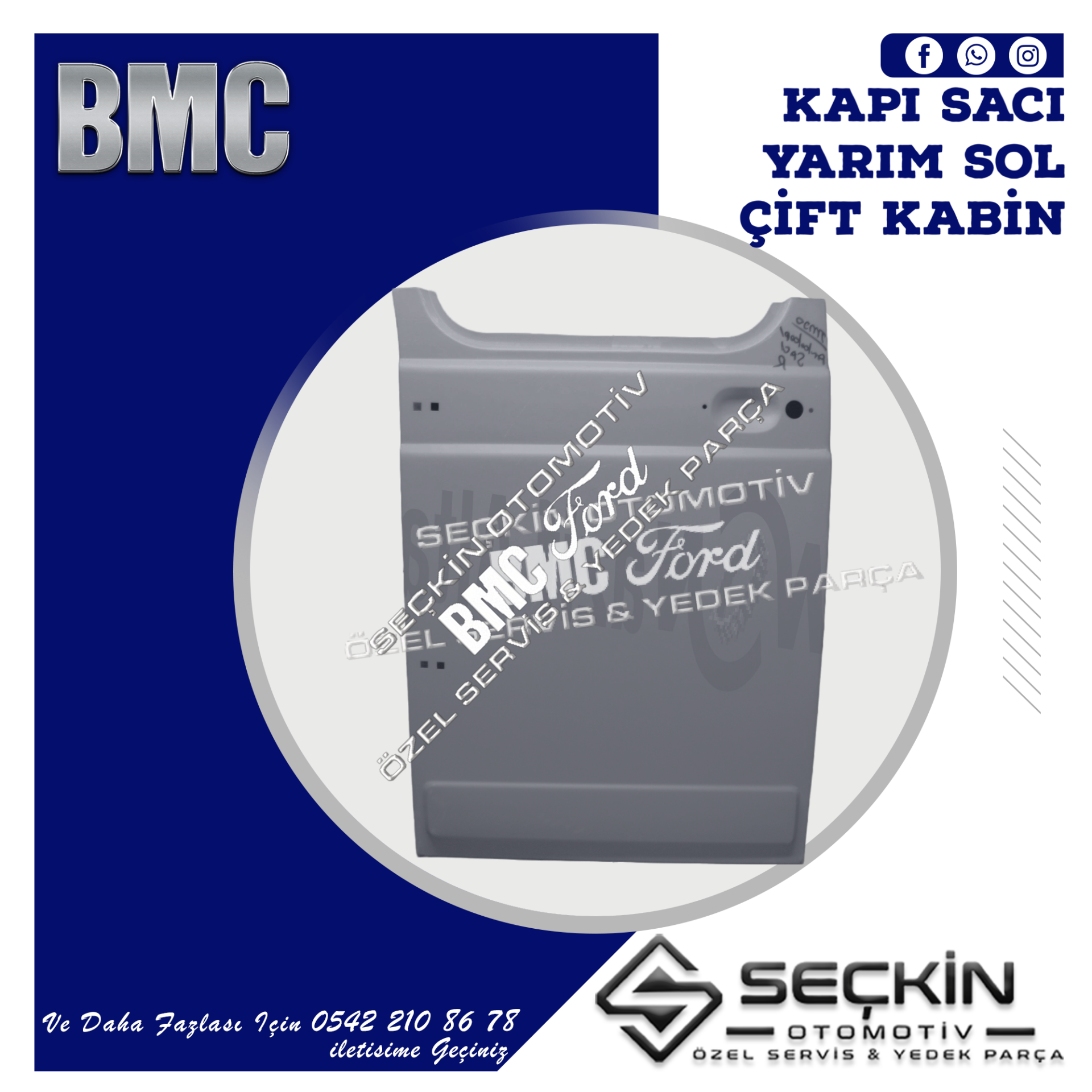 BMC TM 30 KAPI SAÇI YARIM ÇİFT KABİN SOL