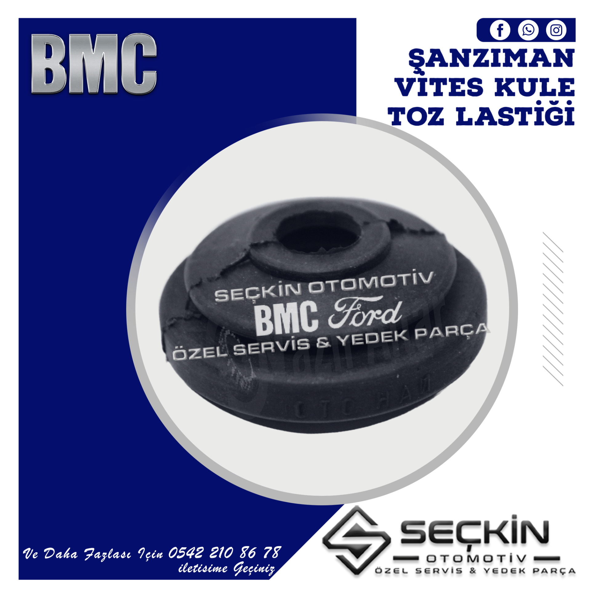 BMC A/15 ŞANZIMAN VİTES KULE TOZ LASTİĞİ