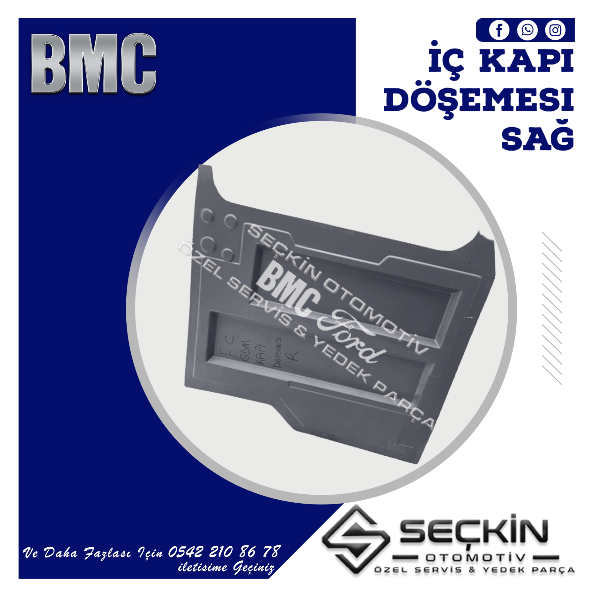 BMC LEVEND 3.0 MDS FC MİNİBÜS İÇ KAPI DÖŞEME SAĞ