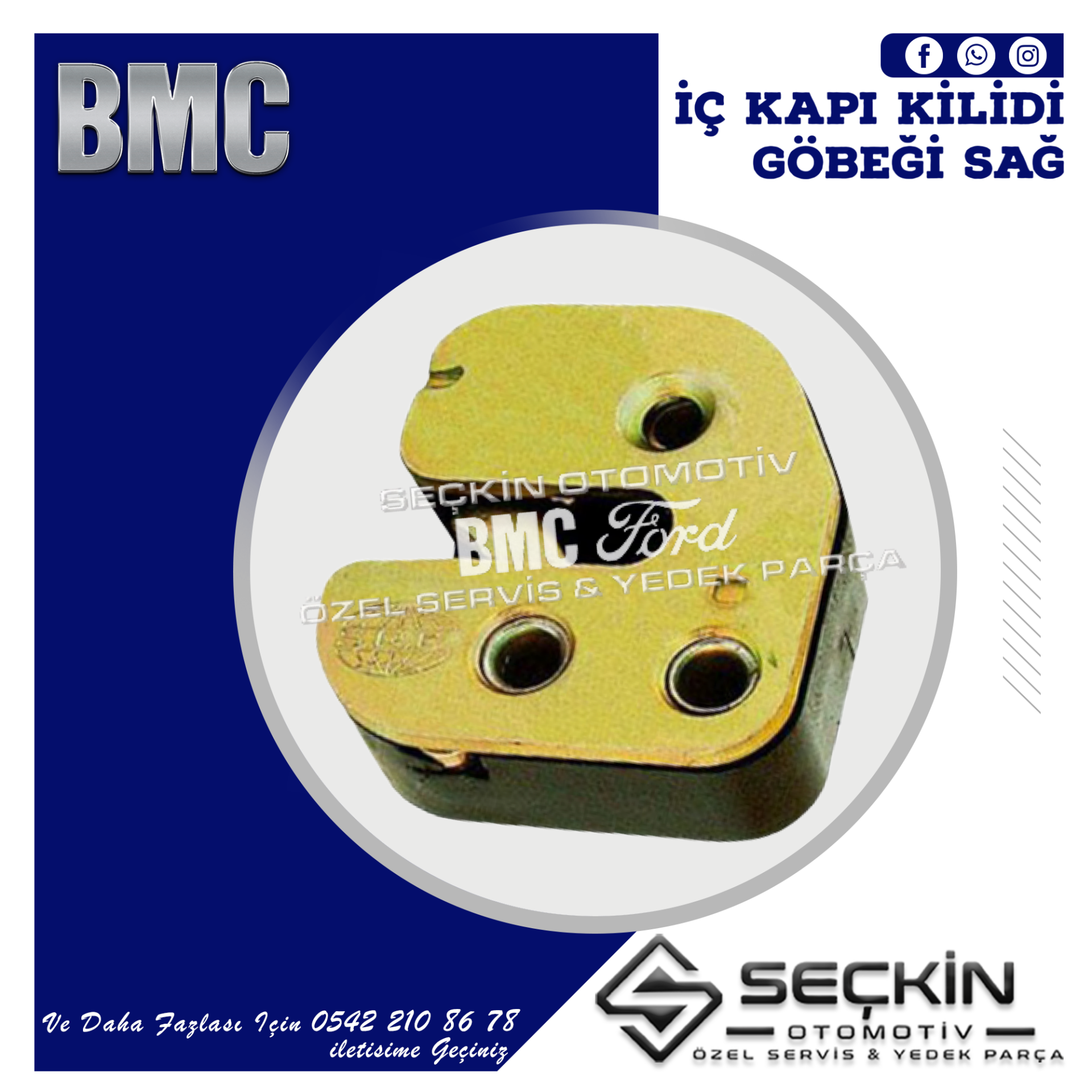 BMC LEVEND TDİ 80 İÇ KAPI KİLİDİ GÖBEĞİ SAĞ