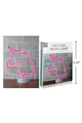 Unicorn Renkli Dekoratif Neon Led Pilli Masa Ve Gece Lambası