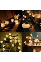 Dekoratif Görünümlü Rattan Model Süs Led Şerit Aydınlatma