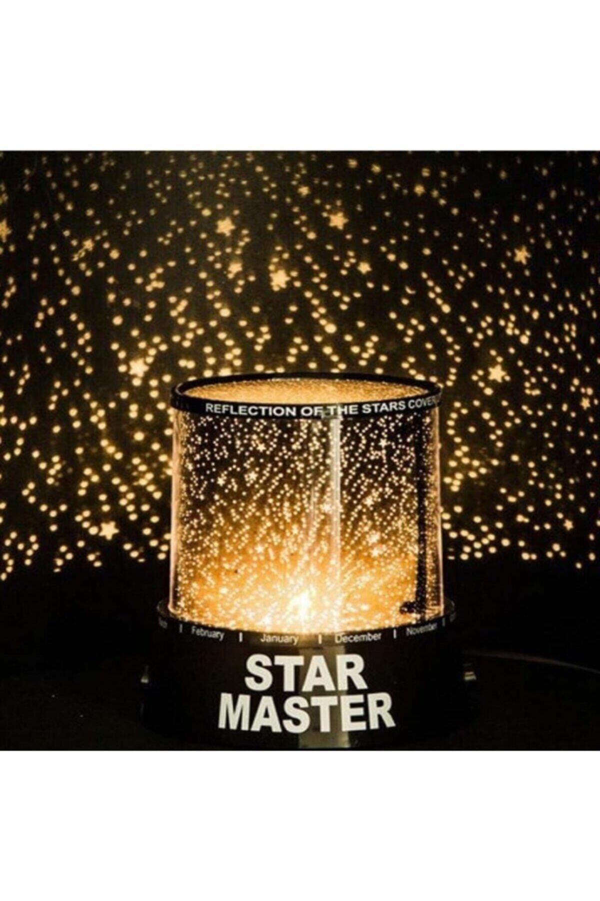 Star Master Pilli Projeksiyonlu Led Yıldızlı Renkli Gece Lambası