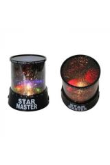 Star Master Pilli Projeksiyonlu Led Yıldızlı Renkli Gece Lambası