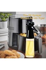 Sprey Cam Yağlık Air Fryer Fritöz Yağ Püskürtücü Siyah