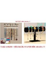 2li Takı Ve Bileklik Askısı Kolye Organizer Bilezik Standı Askılık