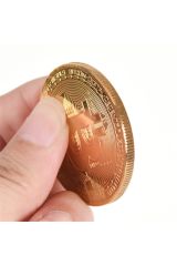 5 Adet Bitcoin Madeni Hatıra Parası Hediyelik Dekoratif Metal Sikke