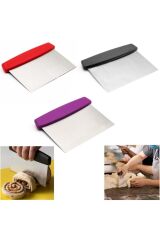 2 Adet Çelik Spatula Hamur Kesici Kazıyıcı Pasta Kek Dekorasyon Spatula Aleti