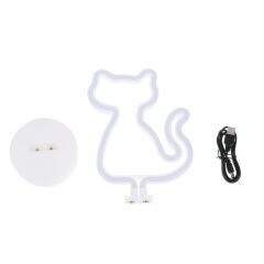 Sarı Kedi Neon Lamba Usb Ve Pilli Cat Neon Led Işık