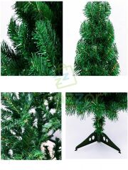 Lüks 90 Cm 72 Dal Christmas Noel Yılbaşı Süsleme Köknar Çam Ağacı Demonte Pvc Ayaklı