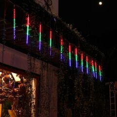 10lu Kayan Meteor Led Işık Renkli Bahçe Ev Dekor Süsleme Kayan Işıklar