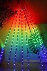 10lu Kayan Meteor Led Işık Renkli Bahçe Ev Dekor Süsleme Kayan Işıklar
