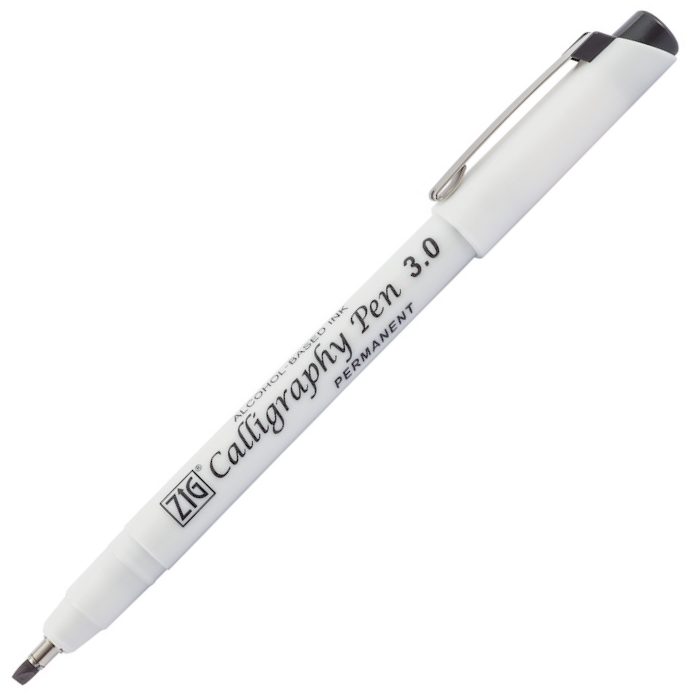 ZIG KALİGRAFİ KALEMİ PERMANENT 3,0MM PCA-310 SİYAH