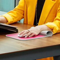 ESCRITO MOUSE PAD BİLEK DESTEKLİ KIGALI GRİ-FUŞYA ESEB100