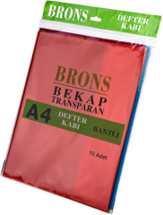 BRONS DEFTER KABI A4 RENKLİ 10LU BANTLI BR-457