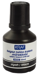 KRAF BEYAZ TAHTA KALEM MÜREKKEBİ  30ml SİYAH 445G