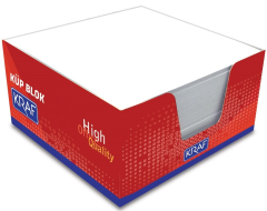 KRAF KÜP BLOK BEYAZ  9X9 CM 116G