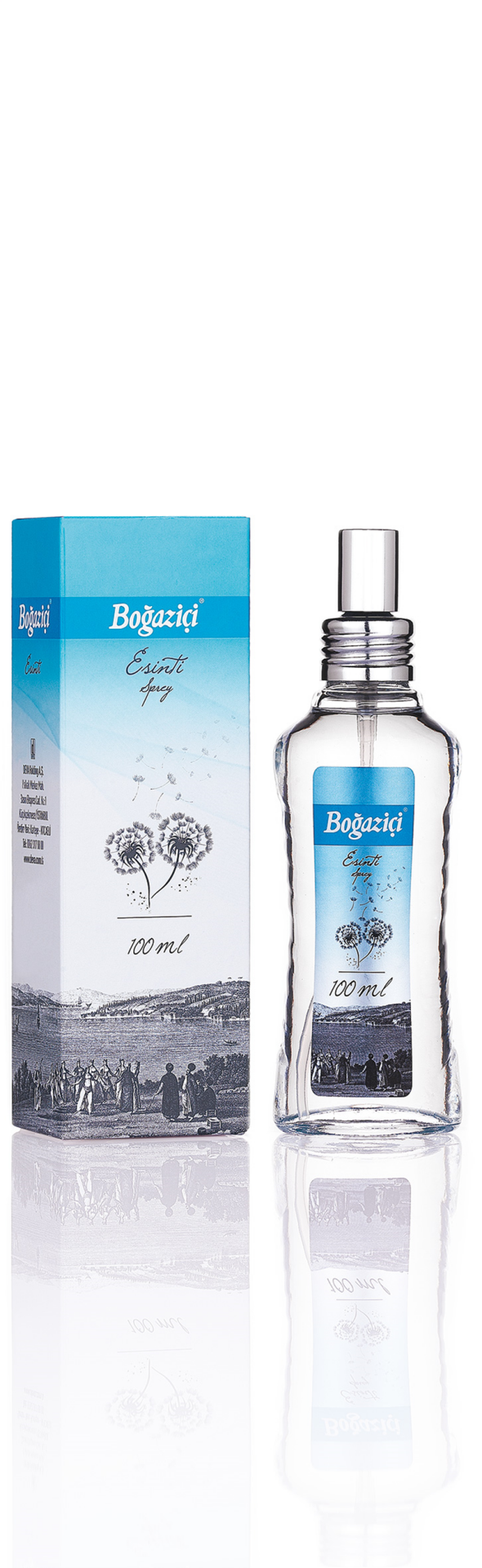 BOĞAZİÇİ KOLONYA CAM 100 ML SPREY ESİNTİ