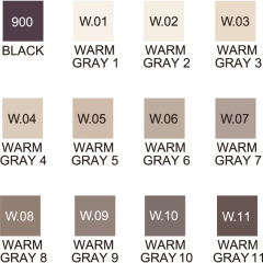 ZIG KURECOLOR TWIN S KC-3000/12B9 12 Lİ WARM GRAY COLOR