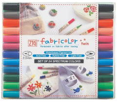 ZIG FABRICOLOR TWIN KUMAŞ KALEMİ TC-4000/24V 24 LÜ