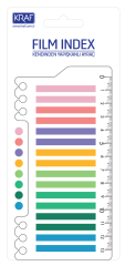 KRAF INDEX FILM ( PP) 6x4MM 16'LI X 20YP CETVELLİ BRIGHT COLOR 16645-1