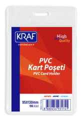 KRAF KART POŞETİ PVC    95x130 MM 100 LÜ