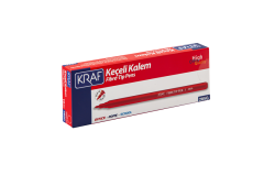 KRAF KEÇELİ KALEM KIRMIZI 285