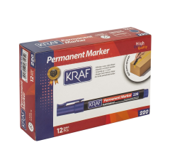 KRAF PERMANENT MARKÖR YUVARLAK UC 220 MAVİ