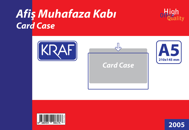 KRAF AFİŞ MUHAFAZA KABI A5 2005