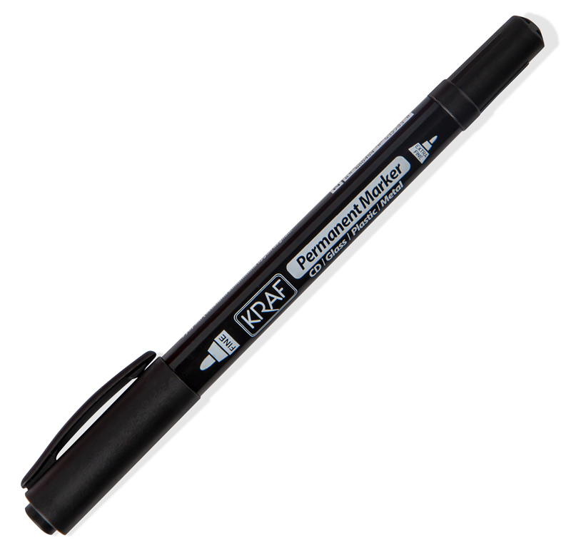 KRAF ASETAT KALEMİ TWIN ÇİFT UÇLU 250G SİYAH
