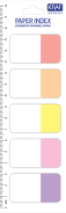 KRAF INDEX KAĞIT 25X42MM 5 RENK X 20YP FLAG 1555