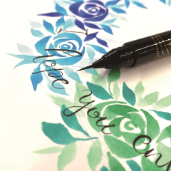 ZIG BRUSH PEN AI LINER ULTRA FINE BLACK ED100S