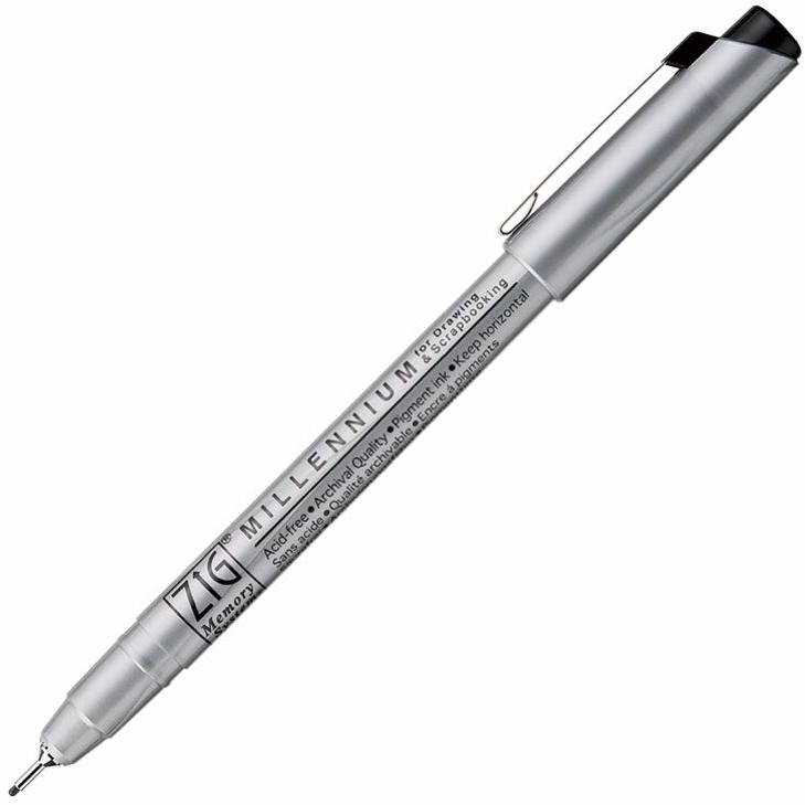 ZIG ÇİZİM KALEMİ MILLENIUM MS-08 0.65MM SİYAH