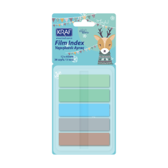 KRAF INDEX FILM (PP) 12X45MM POP-UP 5 RENK X30YP PASTEL 51248-1