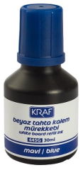 KRAF BEYAZ TAHTA KALEM MÜREKKEBİ  30ml MAVİ 445G