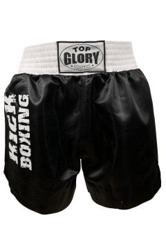 TOP GLORY Unisex Siyah Kick Boks Şortu 6601