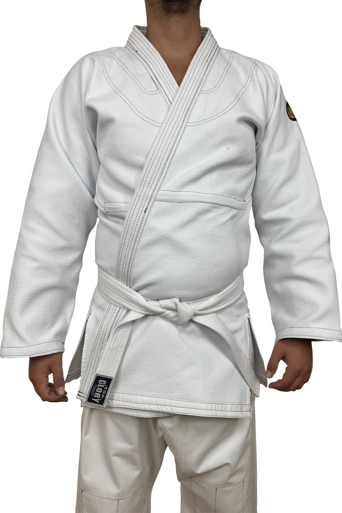 Top Glory Jiu Jitsu Gi Gri Dikiş Detaylı