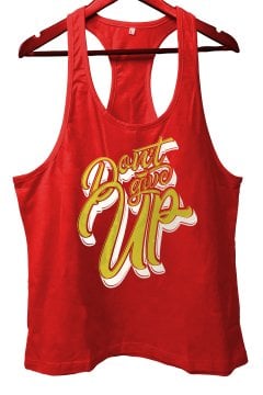 TOP GLORY DontGiveUp2 Fitness Gym Tank Top Sporcu Atleti
