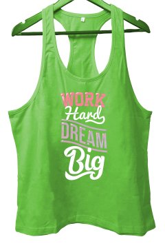 TOP GLORY DreamBig Fitness Gym Tank Top Sporcu Atleti