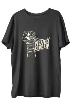 TOP GLORY Ngu Baskılı Penye Boks  Sporcu T-shirt