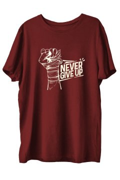 TOP GLORY Ngu Baskılı Penye Boks  Sporcu T-shirt