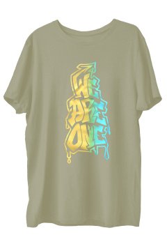 TOP GLORY Weareone2X  Baskılı Penye Boks  Sporcu T-shirt