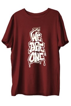 TOP GLORY Weareone2W  Baskılı Penye  Sporcu T-shirt