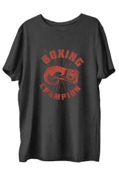 TOP GLORY BoxingK  Baskılı Penye Boks  Sporcu T-shirt